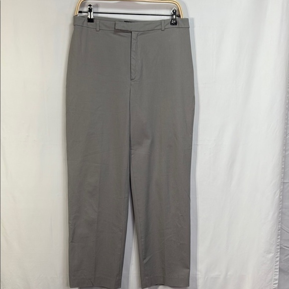 🍓Banana Republic Stretch cotton Gray flat front Pants